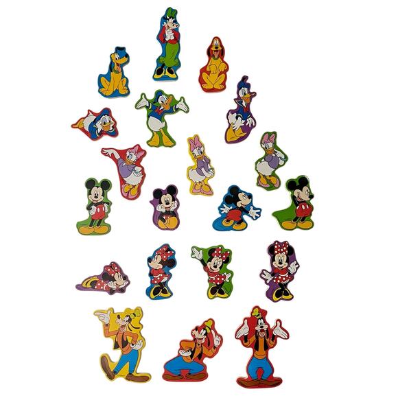 Disney Character Magnets (20) - Mickey Minnie Donald Daisy Goofy Pluto Clarabell - Picture 1 of 1